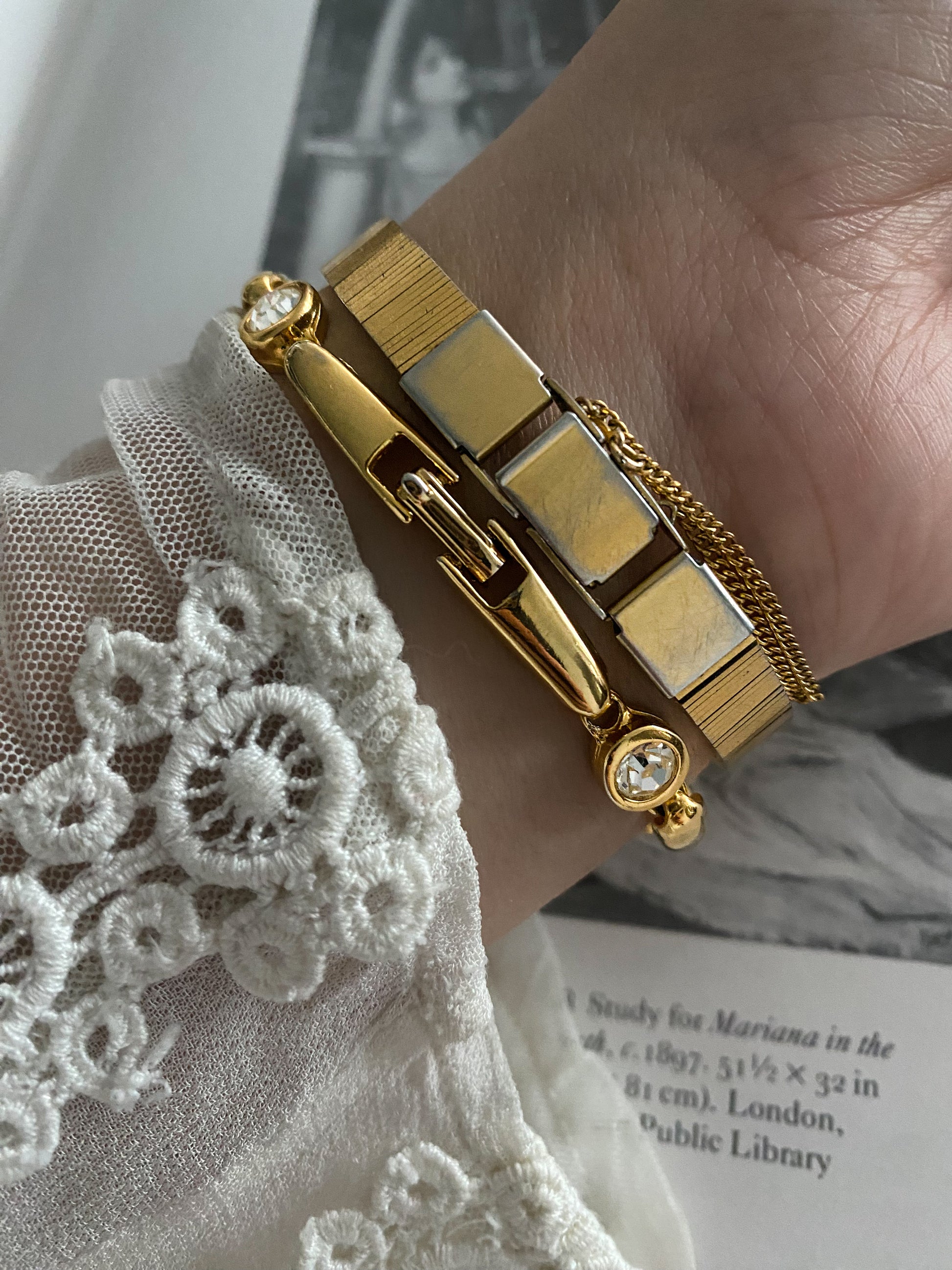 Elegant Vintage Gold Seiko 1320-5969R Tank Ladies Watch