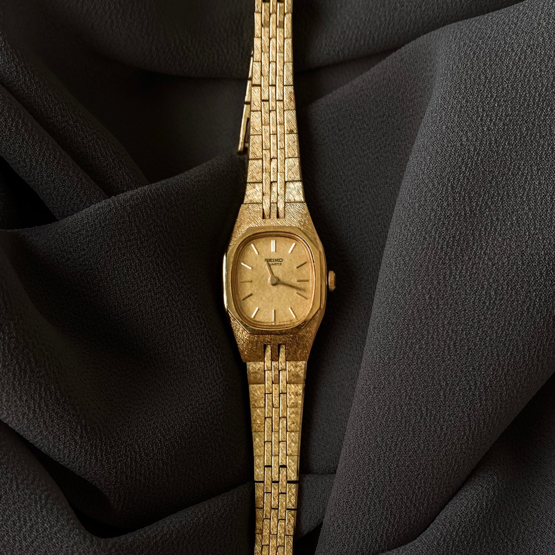 Vintage 80s Gold Plated Seiko