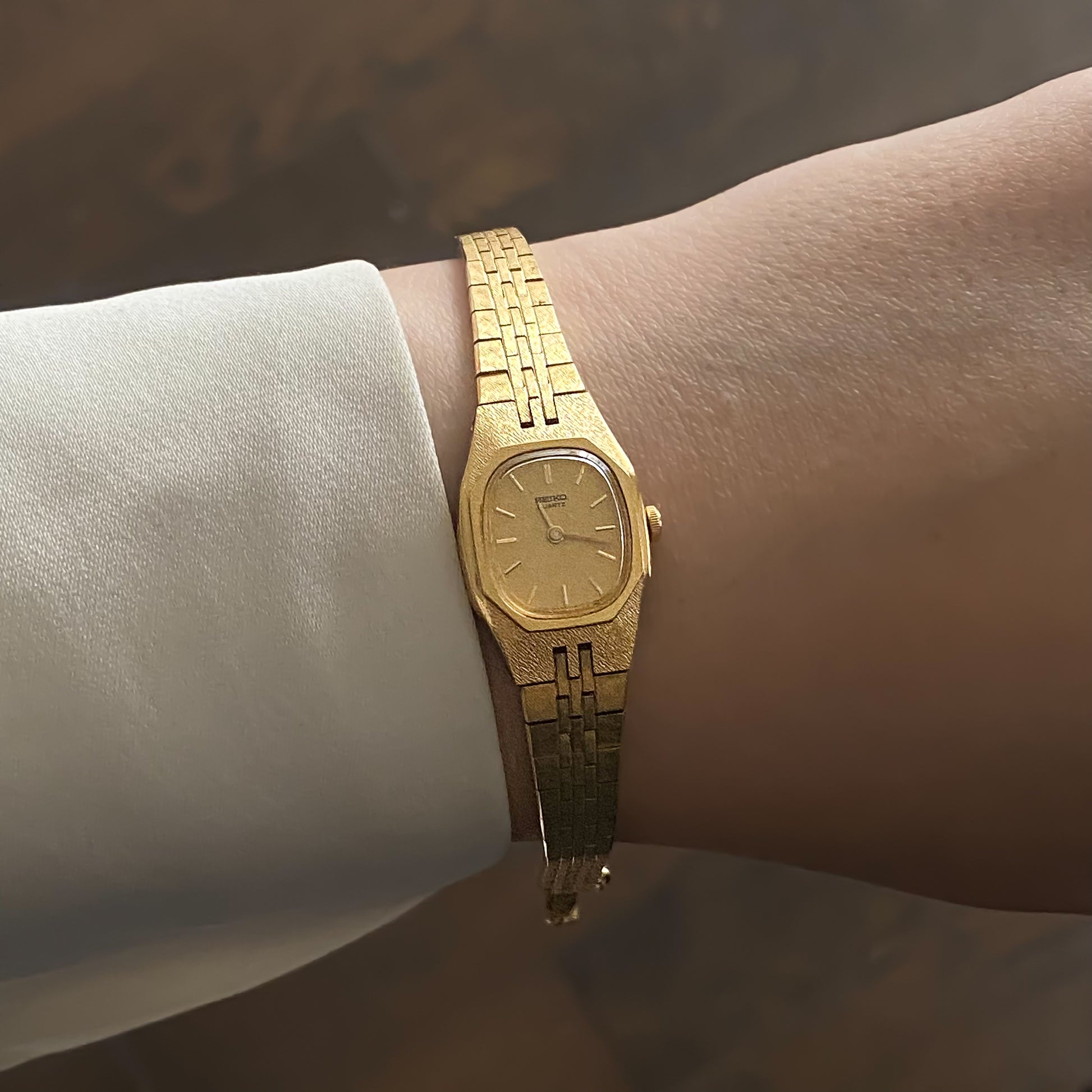 Vintage 80s Gold Plated Seiko